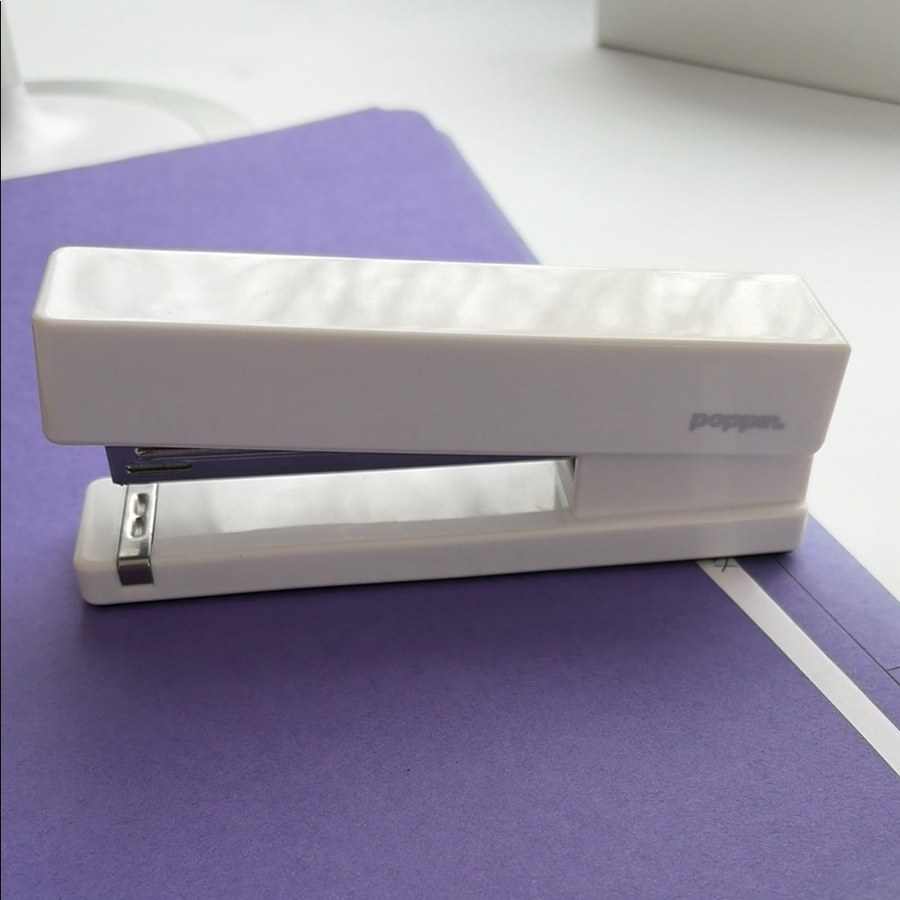 White Poppin Stapler